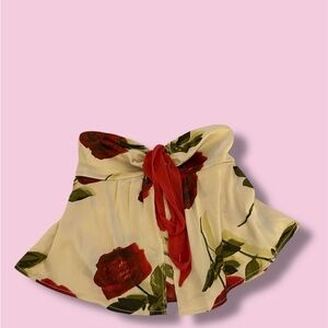 Urban outfitters rose silk top